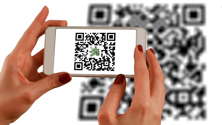 Abfotografieren eines QR-Codes