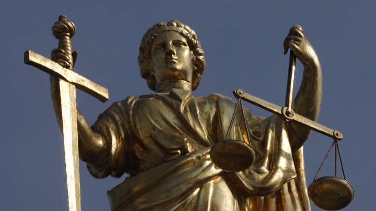 Justitia-Göttin des Rechts