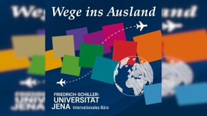 Titelgrafik des Podcasts "Wege ins Ausland"