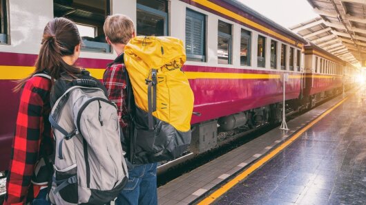 Students heading for adventure