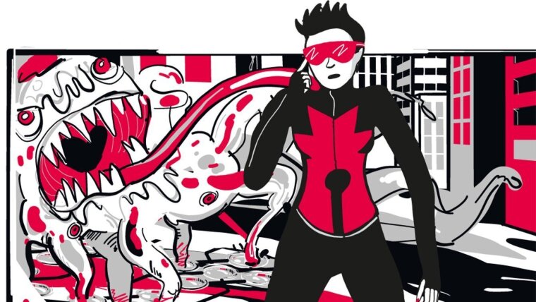 Titelbild des Comics "Laser-Girl"