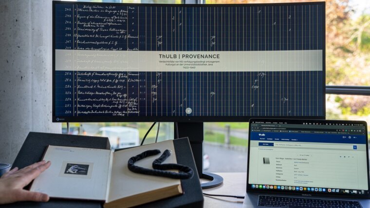 Provenienzrecherchen an Beständen der ThULB werden in einer Onlineanwendung dokumentiert.