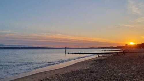 Sonnenuntergang am Strand