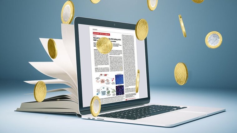 Money rains down on scientific papers