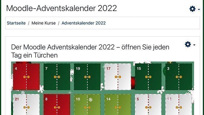 Adventskalender im Moodle