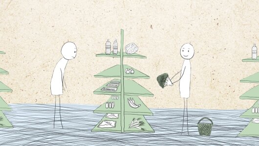 Sharing food via Foodsharing prevents foodwaste.