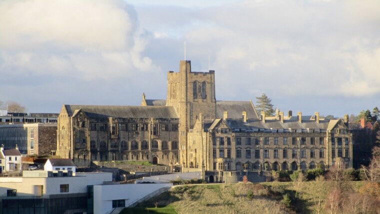 view of Bangor University Main Arts Building