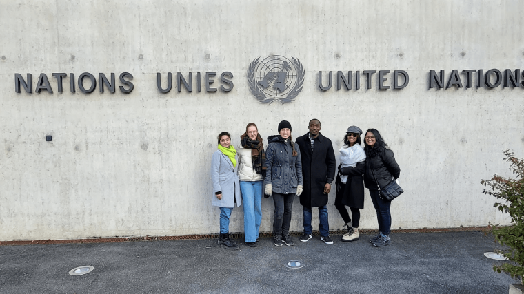 Honours students in Geneva 2023