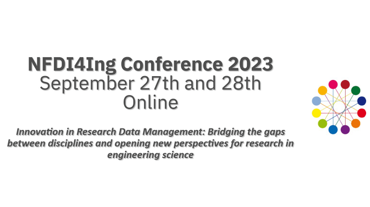 NFDI4Ing conference 2023 logo