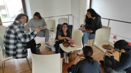 Mittagspause mit meinen Freunden im DOP