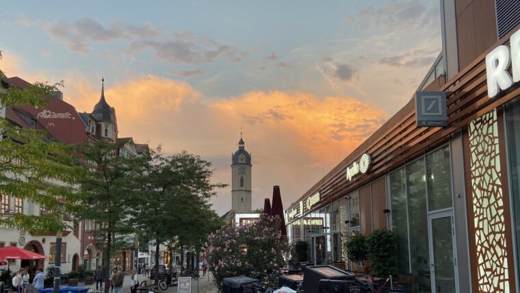 Abendhimmel über Jena
