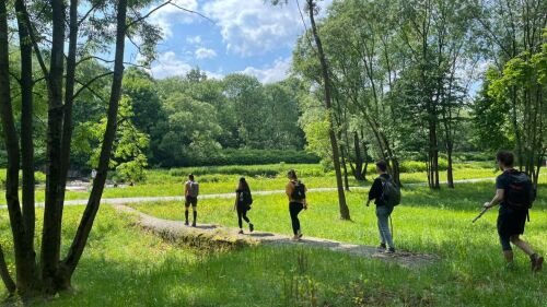 Wandern in der n&auml;he der tschechischen Grenze