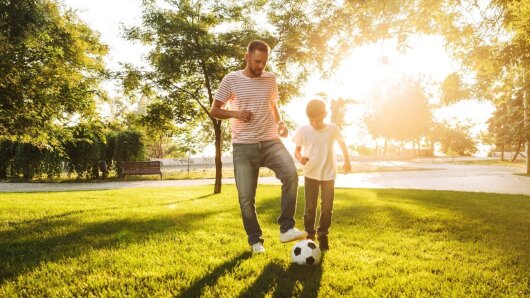 Fussball spielen