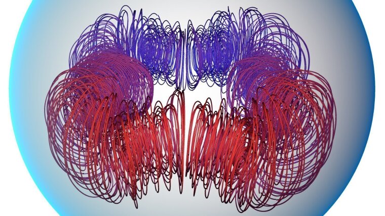 Sausage instability of the magnetic field in a neutron star.