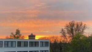 Sonnenuntergang in Köthen
