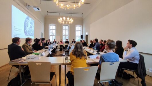 Einblick in die Vor-Ort-Gespräche zum Studiengangreview Ernährungswissenschaften und Biochemie