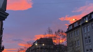 Sonnenuntergang im Damenviertel