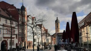 Die Johannisstraße im Zentrum der Stadt