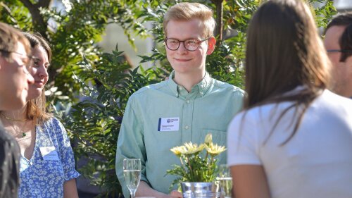 Studierende beim Get-Together 2023