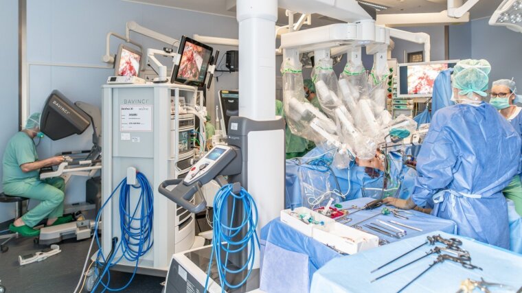 Roboterassistierte Nierenoperation im Uniklinikum Jena.