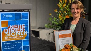 Ivonne Löffler bei der Preisverleihung