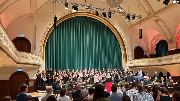 Collegium Vocale beim Abschiedskonzert von Fabian Pasewald im Jenaer Volkshaus