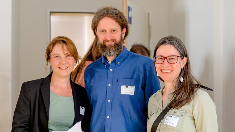 JSMM-Symposium "Perspectives on Sex and Gender in Medicine". Von links nach rechts: Ivonne Löffler, Falk Bornmüller, Jana George