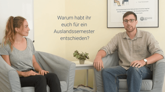 Nicole und Ben berichten dir von ihren Erfahrungen während ihres Aufenthalts an einer Universität im Ausland.
