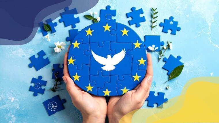 Dove on Europe Puzzle