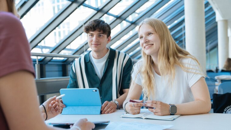 Students on campus