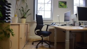 Blick ins Büro