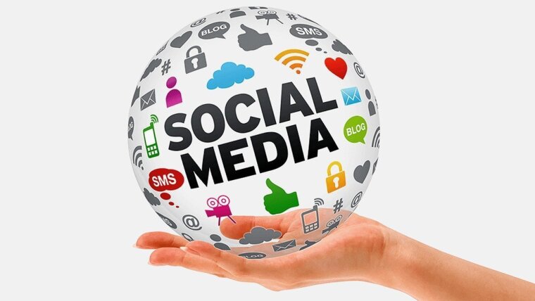Social Media Globus Symbole