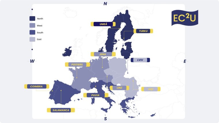 EC2U partner universities in Europe