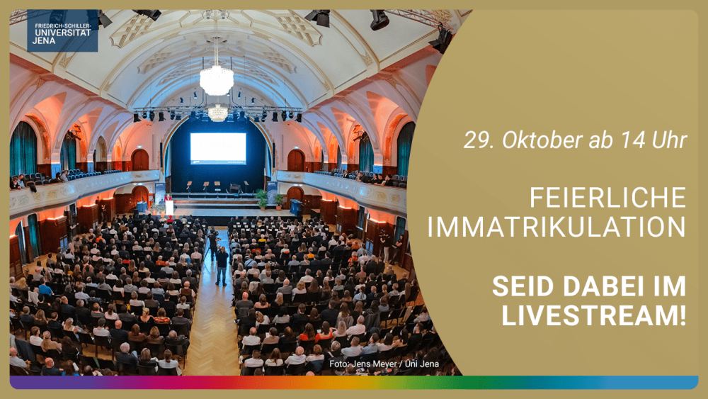 Feierliche Immatrikulation im Volkshaus Jena