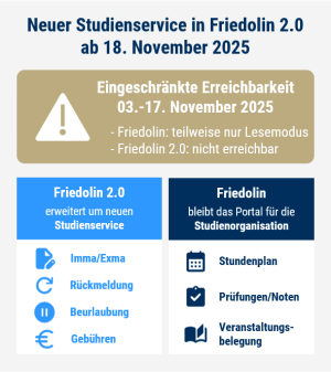 Neuer Studienservice ab 18. November 2025