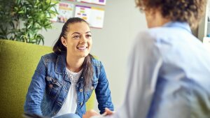 Strukturiertes Karrieregespräch mit einer Betreuerin