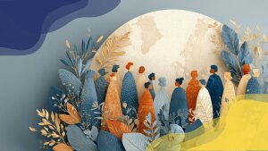 Menschen und Pflanzen um ein Bild der Welt