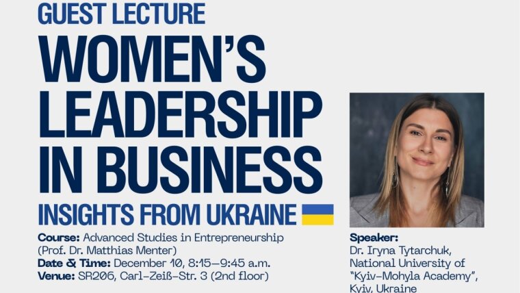 Guest Lecture Iryna Tytarchuk