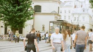 Bürger in einer Stadt