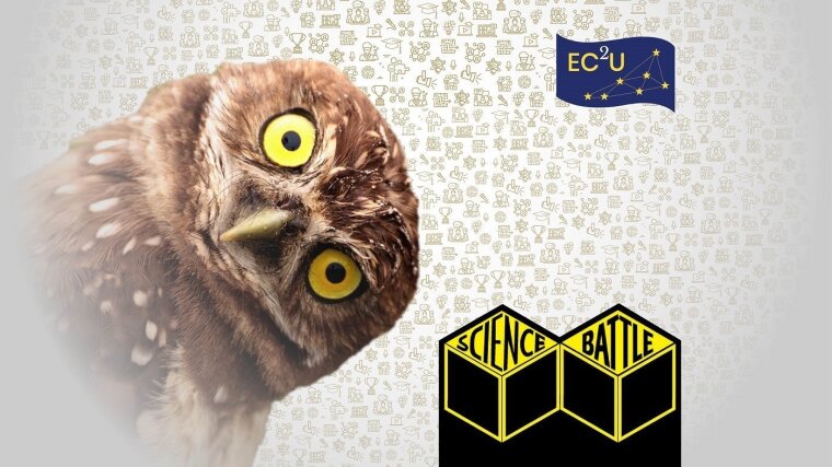 EC2U Science Battle owl with icons