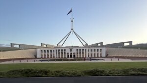 Das neue Parlamentsgebäude Australiens.