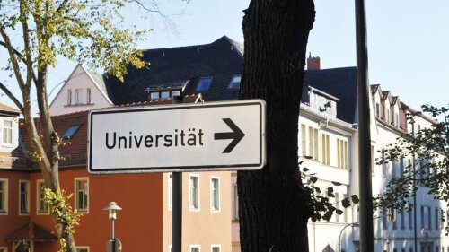 Wegweiser zur Universität