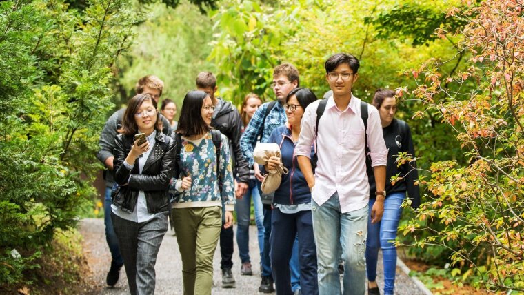 Internationale Studierende Welcome Days Uni Jena Sept. 2017 Botanischer Garten 