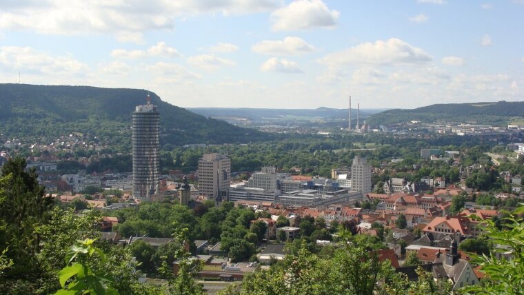 Panorama Jena im Sommer