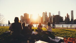 StudentenPicknickSonnenuntergang