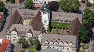 university main buildig from above