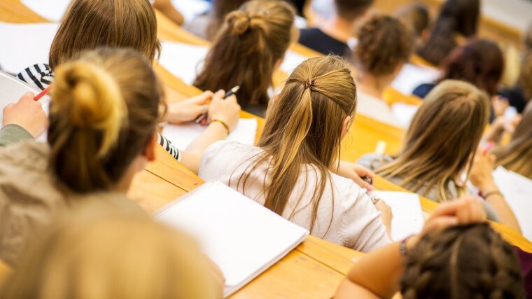 Students in a lecture