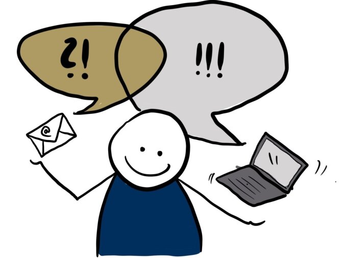 Illustration of centralized communication through the Service Desk Portal