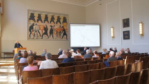 Prof. Dr. Ruprecht von Waldenfels beim Alumni-Treffen Slawistik/Geschichte