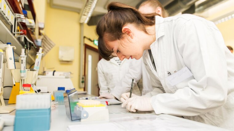 Student in laboratory